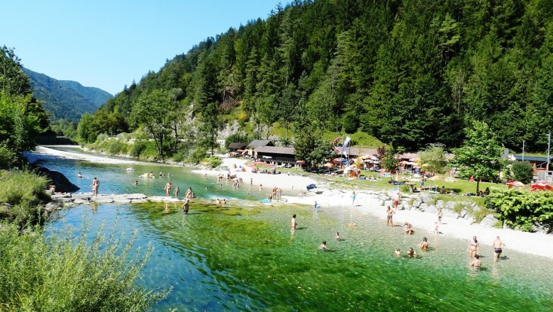 Bathing beach in Hollenstein, © Gemeinde Hollenstein an der Ybbs