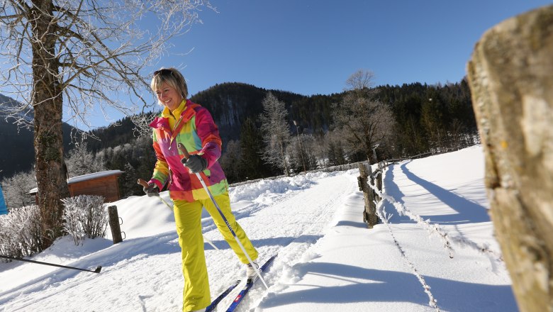 Langlaufen auf der Seeauloipe Lunz, © Tourismusverein Lunz am See