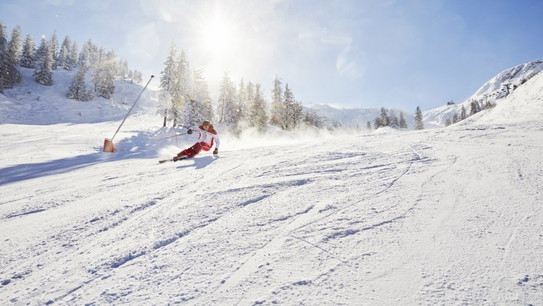 Sun skiing in Göstling, © Niederösterreich Werbung/ Andreas Jakwerth