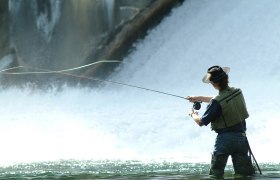 Fishing at river Ybbs in Waidhofen, © Mag. Waidhofen an der Ybbs