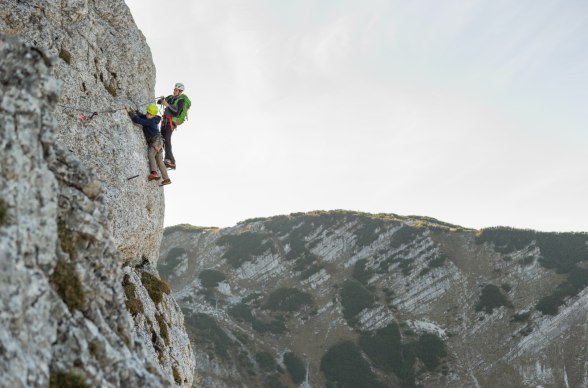 &quot;Heli-Kraft&quot; via ferrata at Hochkar, © www.fueloep.com