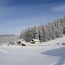 Haus Margarete im Winter_Blick vom Kinderland zum Haus, © Margarete Teufel