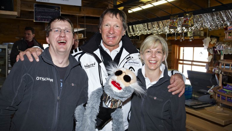 Olympiasieger Franz Klammers Fans in der Eibenhütte., © (C)FotoLois.com, Alois Spandl