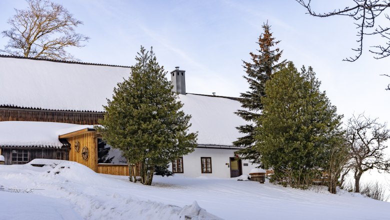 Haus am Berg im Winterkleid, © Theo Kust